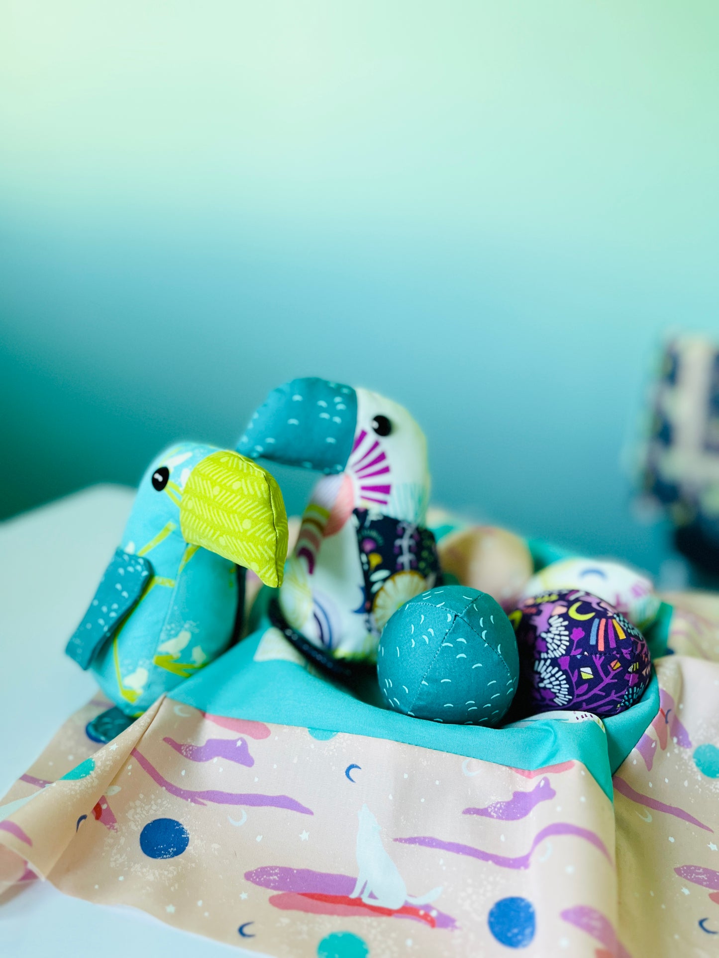 3 Toucan (Egg, Baby and Full Size) PDF Sewing Pattern Bundle, Digital Download