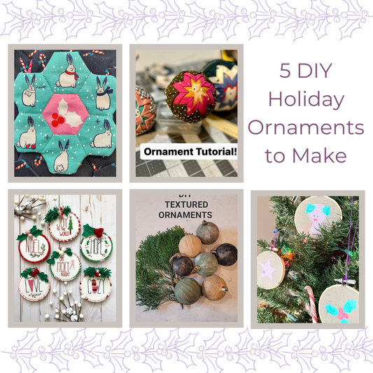 5 DIY Holiday Ornaments To Make