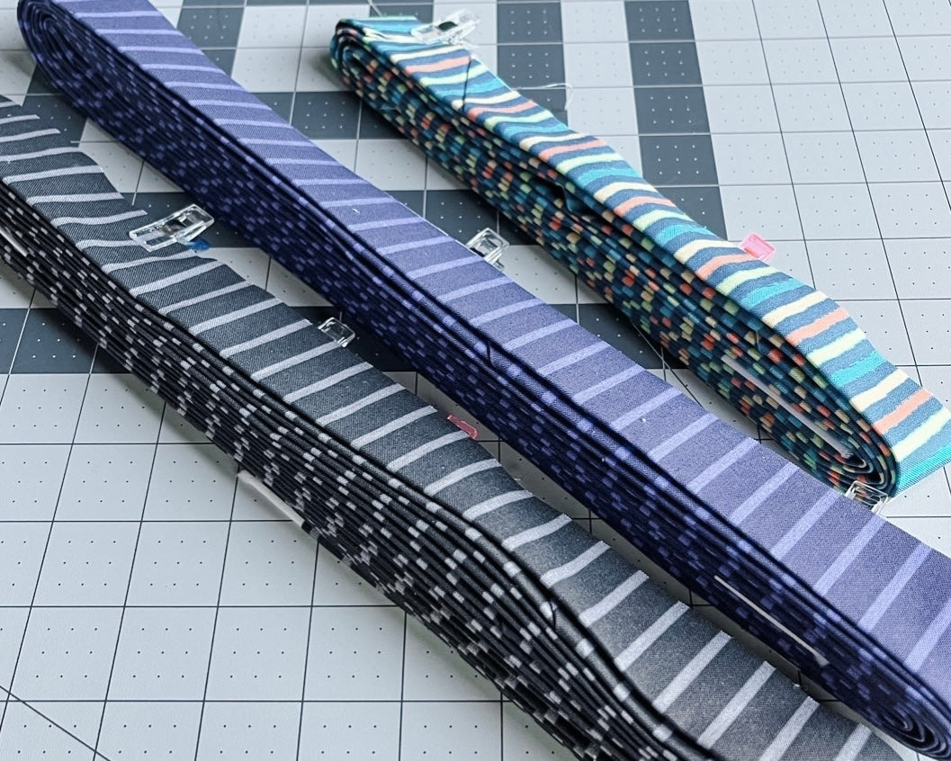 Making Easy Striped Quilt Binding – Jots Studio