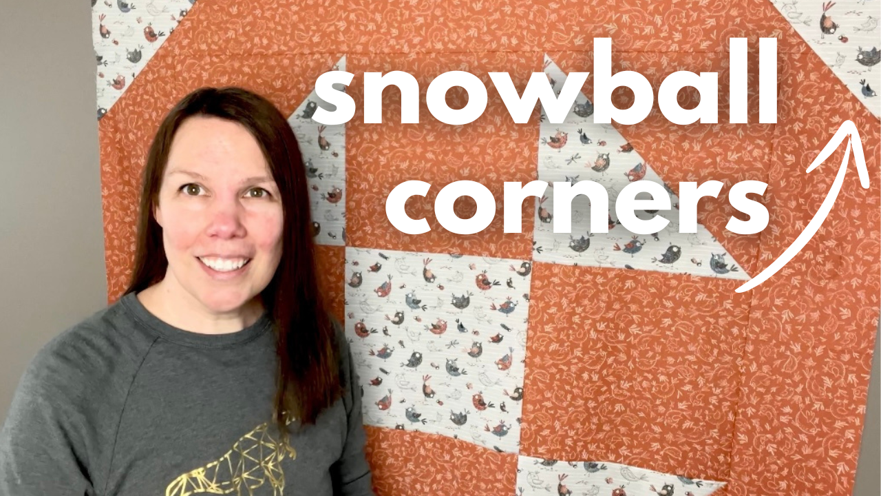 Load video: Snowball Corners Made easy with Directional Fabric