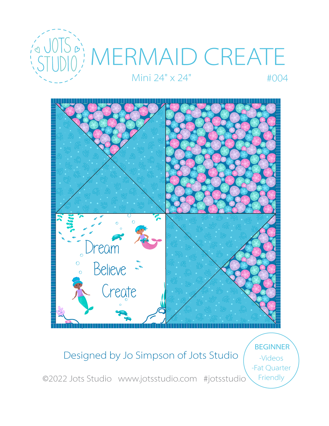 Mermaid Create pdf Pattern #004